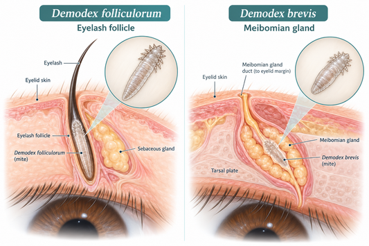 Demodex Eye Mites: Symptoms, Eye Wipes and the Role of Eyelid Hygiene